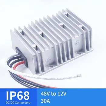 

48V TO 12V 30A Large Aluminum Shell Waterproof DC Converter Golf Aart Reducer High Quality Car Power LED