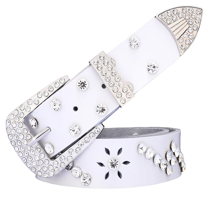 designer bedazzled belt