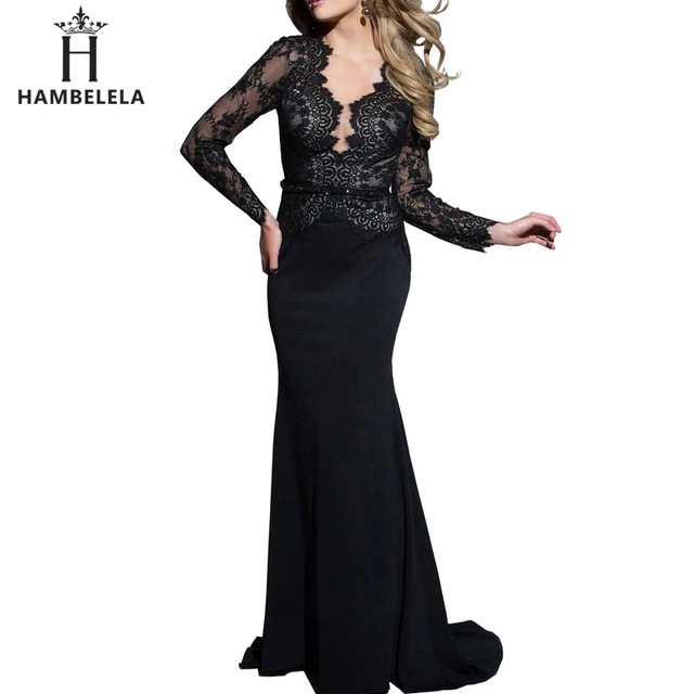 Fitted Floor Length Lace Dress