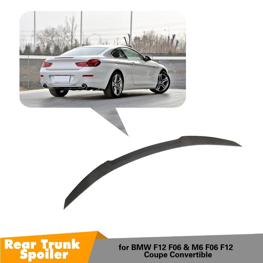 Задний спойлер для багажника крыло BMW 6 серии F06 F12 седан купе 2012 2016 волоконная
