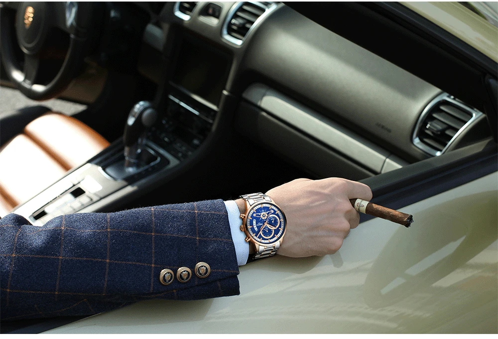 Luxury Watches Men High Quality Watches Men Luxury Brand Wristwatches Fashionable Erkek Kol Saati Metal Stainless steel Saat Man (23)