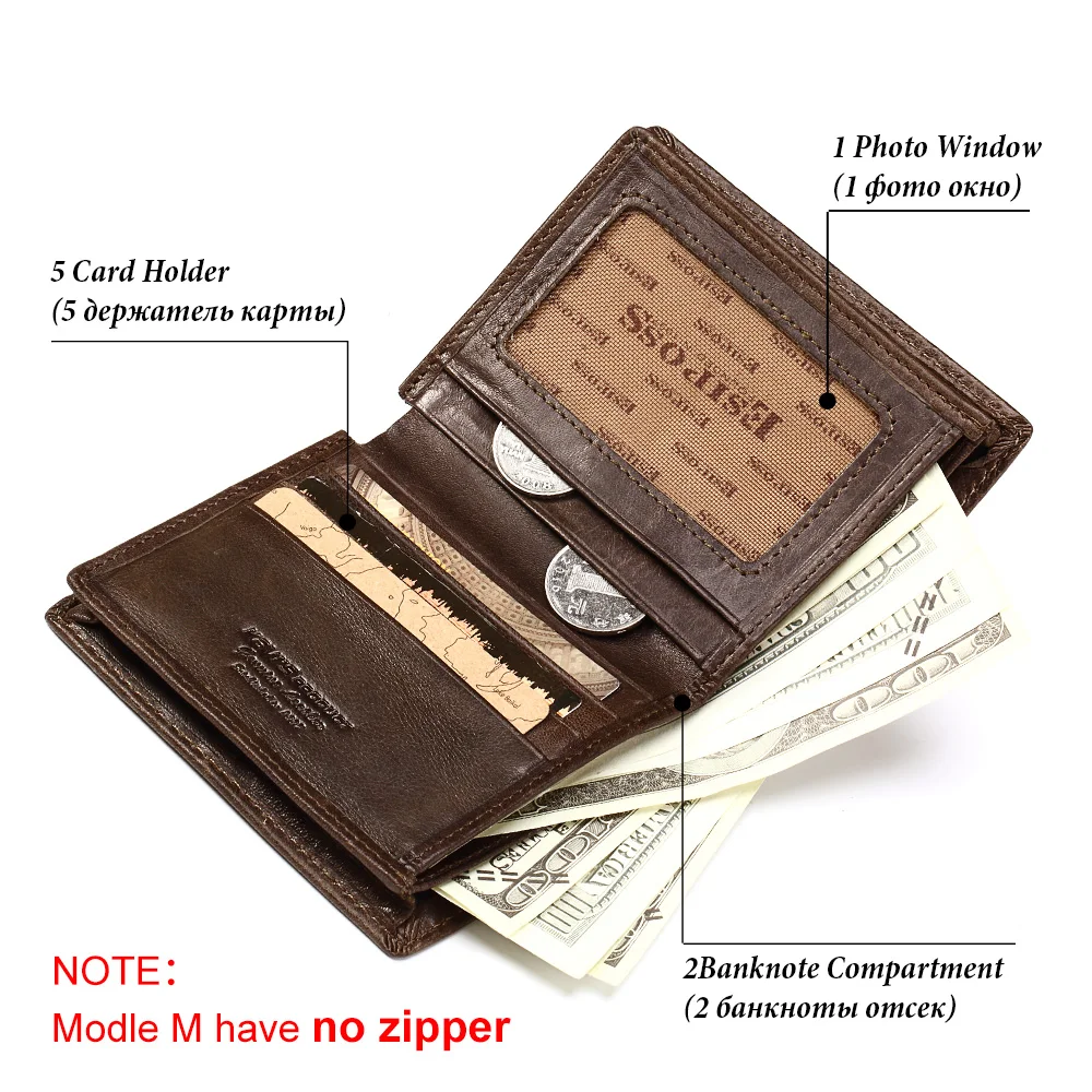 men wallets coffee-M-8