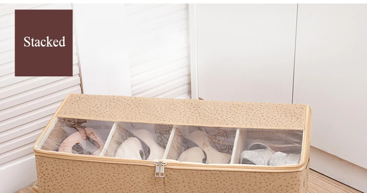 Luluhut прозрачная коробка для обуви Нетканая Складная хорошо складируемая коробка для хранения обуви домашняя организация для обуви Пылезащитная коробка