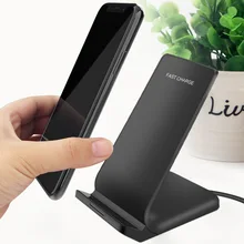 10 Вт Qi Беспроводное зарядное устройство для iPhone XS 8 Plus Быстрая зарядка держатель Подставка для samsung S10 S9 S8 Plus S7 edge Note 8 быстрое зарядное устройство