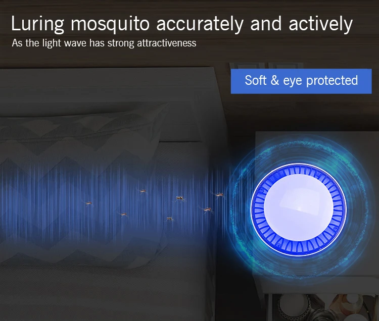 Mosquito killer USB Электрический комаров killer лампа Фотокатализ немой домашний светодиодный жучок ловушка для насекомых Zapper ловушка без излучения