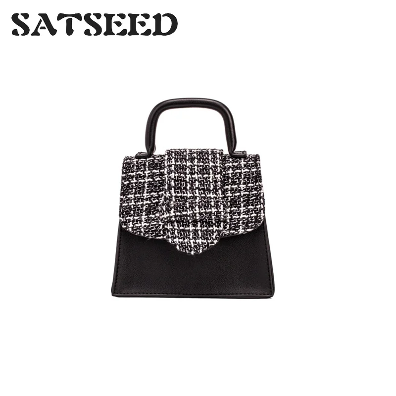 

Z New Women's Bag 2019 Summer Europe and The European Mosaic Snake-striped Mini Handbag Single Shoulder Bag Oblique Cross