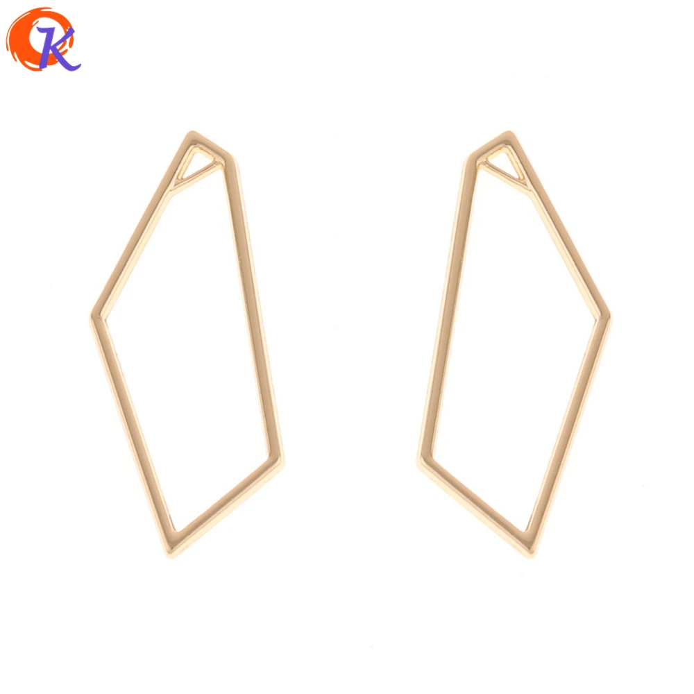 

Cordial Design 100Pcs 15*39MM Jewelry Accessories/Gold Geometry Shape/Charms Earrings Connectors/Hand Made/DIY/Earring Findings