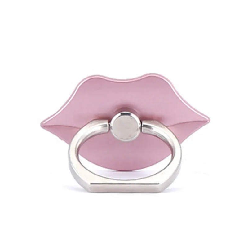 Universal Lip Shaped Cute Phone Holder Finger Ring Phone Stand 360 Degree Rotate for iPhone Samsung Huawei Ring Stand Holder