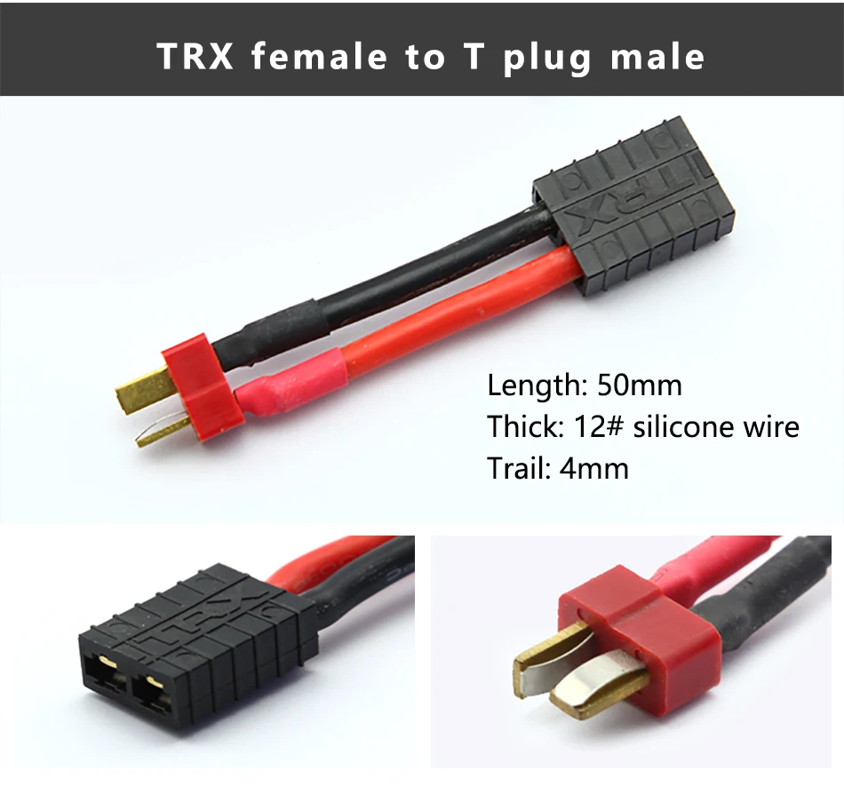 Литиевая батарея баланс зарядки адаптер линии Tamiya XT60 TRX JST T штекер мужчин и женщин