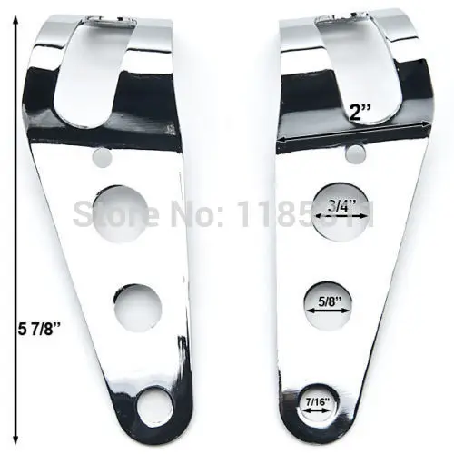 Хромированный Кронштейн для фар Suzuki Volusia VS 700 750 800 1400 1500 Honda VT Shadow Spirit Kawasaki EN Vulcan 450