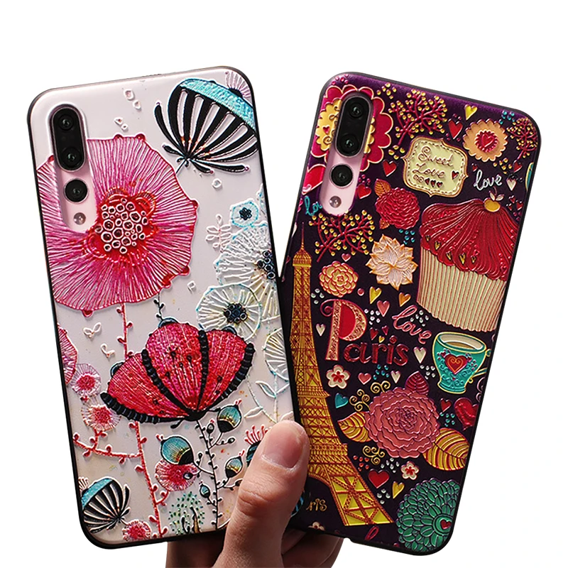 

Cute Cartoon Patterned Phone Case For Huawei P30 P20 P10 P9 Lite Pro Cases Ultra-thin TPU Cover For Honor 8 9 10 Lite Mate 10