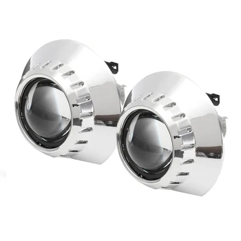 

1 Pair 2.5 Inch Bi-xenon HID H1 Headlight Projector Lens Retrofit Beam for BMW E46 NJ88