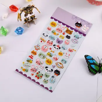 

2PCS Animal Kingdom Zoo 3D Puffy Sticker Kids DIY Diary Album Scrapbooking Decor