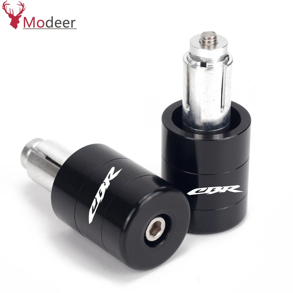 CBR LOGO Motorcycle handle bar ends handlebar grips 7822mm hand cap For HONDA cbr 600 rrf4if4 1000rr cbr1000rr CBR600RR (2)
