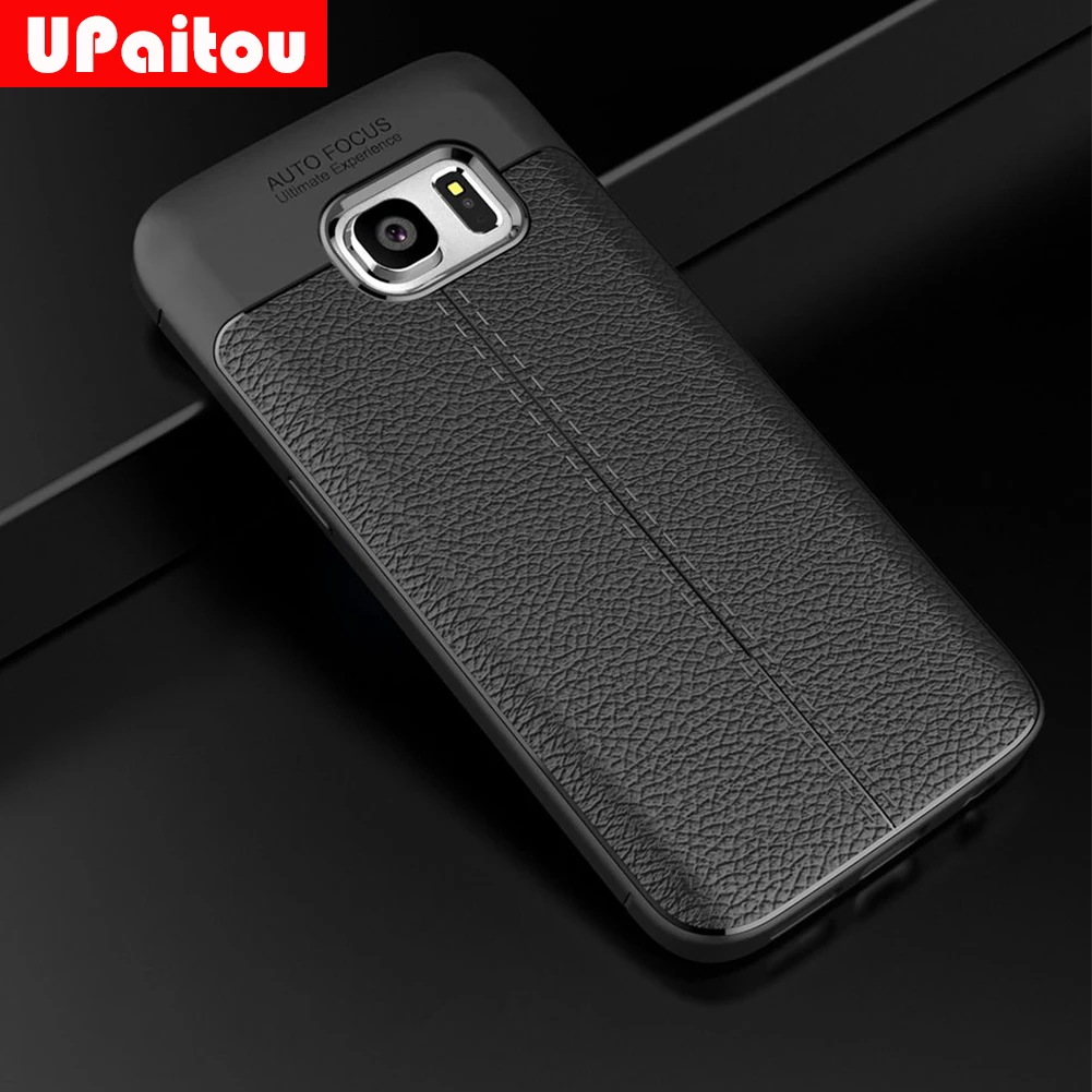UPaitou мягкий чехол из ТПУ с принтом &quotдля samsung Galaxy S7 край G935F G935FD G935W8 кожаный