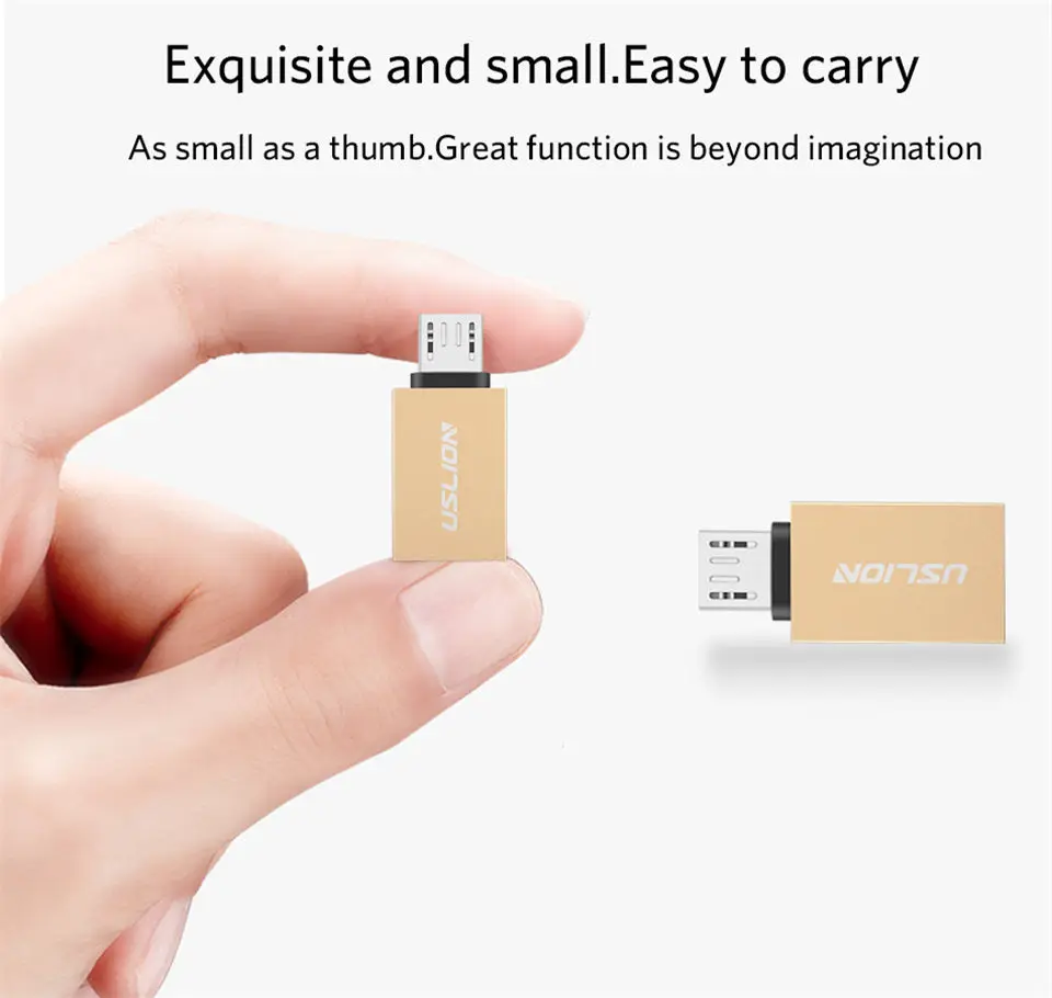 USLION OTG Micro USB адаптер OTG Micro USB к USB 3,0 конвертер кабель для передачи данных для телефона Android Мини адаптер для samsung Xiaomi