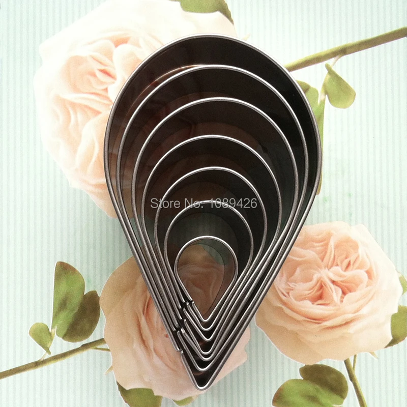 7 pcs/set Austen Rose Cutters Stainless steel Fondant Cake Cookie