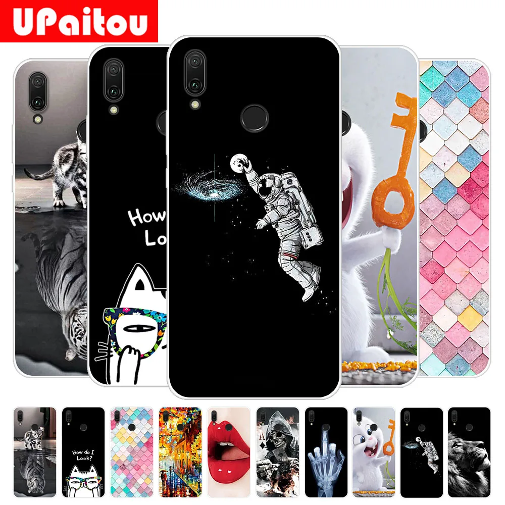 Для huawei P Smart (2019) 6 21 &quotМягкий ТПУ чехол с принтом силиконовый для Psmart 2019 телефона s