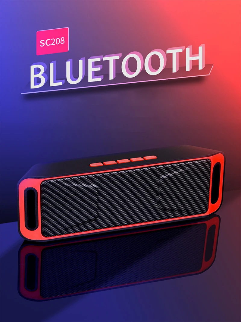 SC208 беспроводной Bluetooth динамик компьютер мини двойной динамик портативный маленький стерео автомобильный сабвуфер Поддержка Bluetooth горячая распродажа