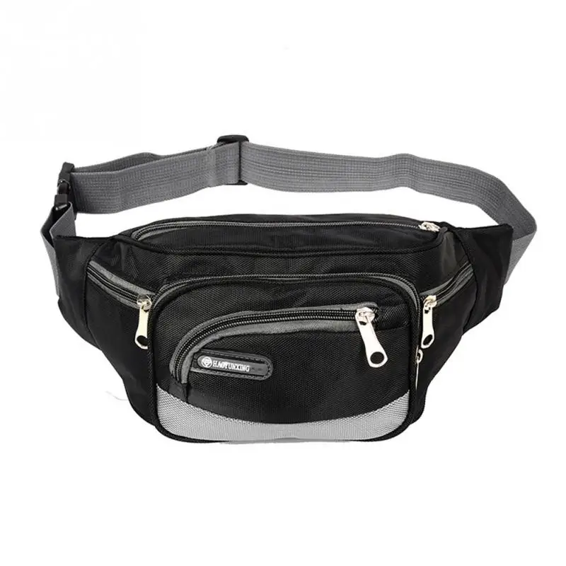 

Waterproof Men Waist Fanny Pack Adjustable Strap Money Belt Bag Oxford Cloth Phone Pouch Travel Hip Purse Male Waist Bag