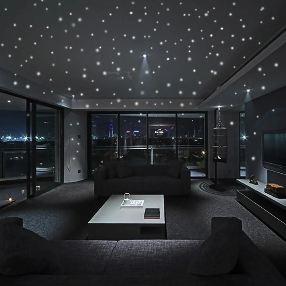 

Glow In The Dark Star Wall Stickers 252 Dots And Moon Starry Sky Kids Room Decor #25