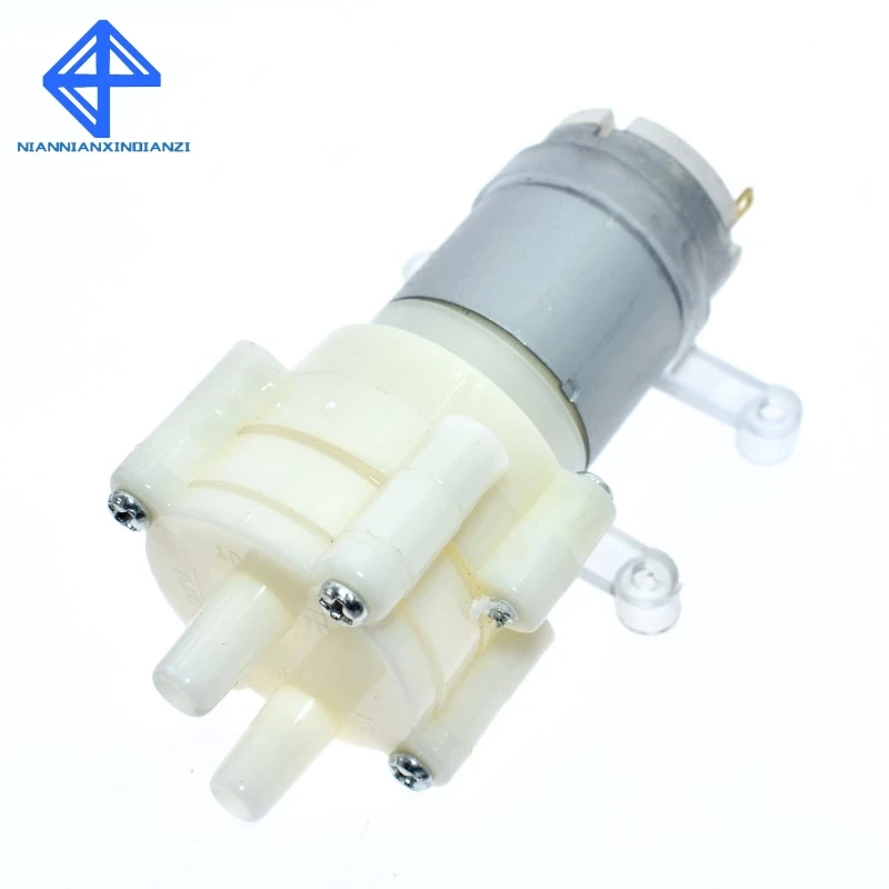 DC6 12V R385 Aquarium Fish Tank Round Water Air DC Diaphragm Pump