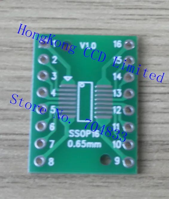 10 шт./лот SOP16 SOP 16 TSSOP SMD для DIP 0 65/1 27 мм пластина адаптера | Электронные компоненты и
