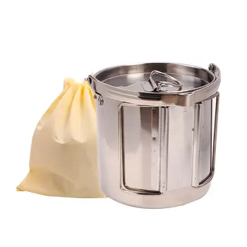 

1.2L Portable Stainless Steel Kettle Home Kitchen Supplies Folding Outdoor Sports Camping Pot Coffee Pot Teapot Picnic Cookware