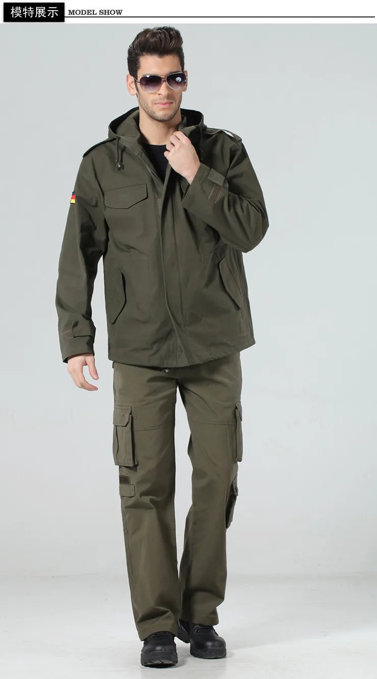 Army fans outdoor German Jackets Hooded windbreaker 80045