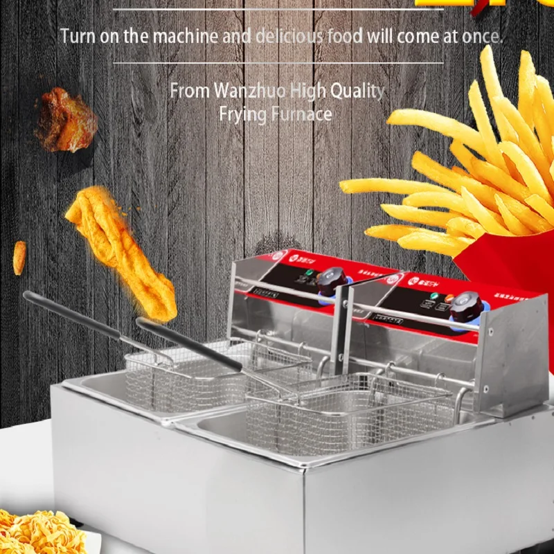 

Double Commercial Deep Fryer Commercial Deep Fryer Business Electric Deep Fryer For Frieds Chicken Commercial Deep Fryer Machine