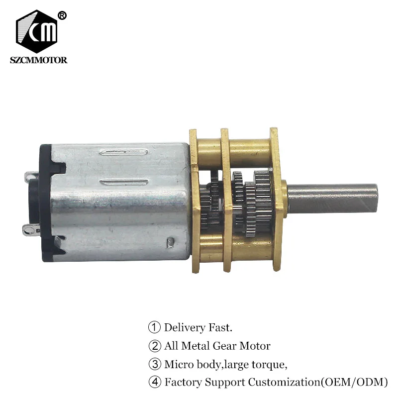 Номинальная Напряжение 12VDC без нагрузки Скорость 30 до 6000 об./мин. Micro Шестерни двигателя N20микроредукторный двигатель мотор