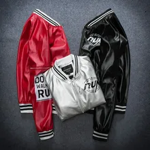 2016 Korean Style Fashion Men’s Clothing Popular Locomotive PU Leather Jacket Leisure Coat