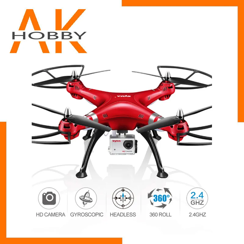 

SYMA X8HG Helicopter RC Drone With 1080P 8MP HD Camera 2.4G 4CH Professional RC Quadcopter Drone