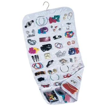 

Earring Bag Transparent Business Membership Card Holding Bag 80 Pocket Jewelry Hanging Storage Organizer Holder