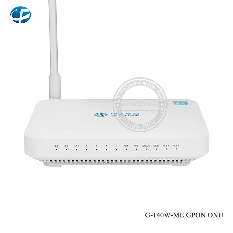 Alcatel Lucent Gpon daul-band wifi 2,4G/5G G-140W-ME ONU ONT, 4GE+ 1VOICE+ 2USB+ wifi маршрутизатор для оптоволоконных линий английская прошивка