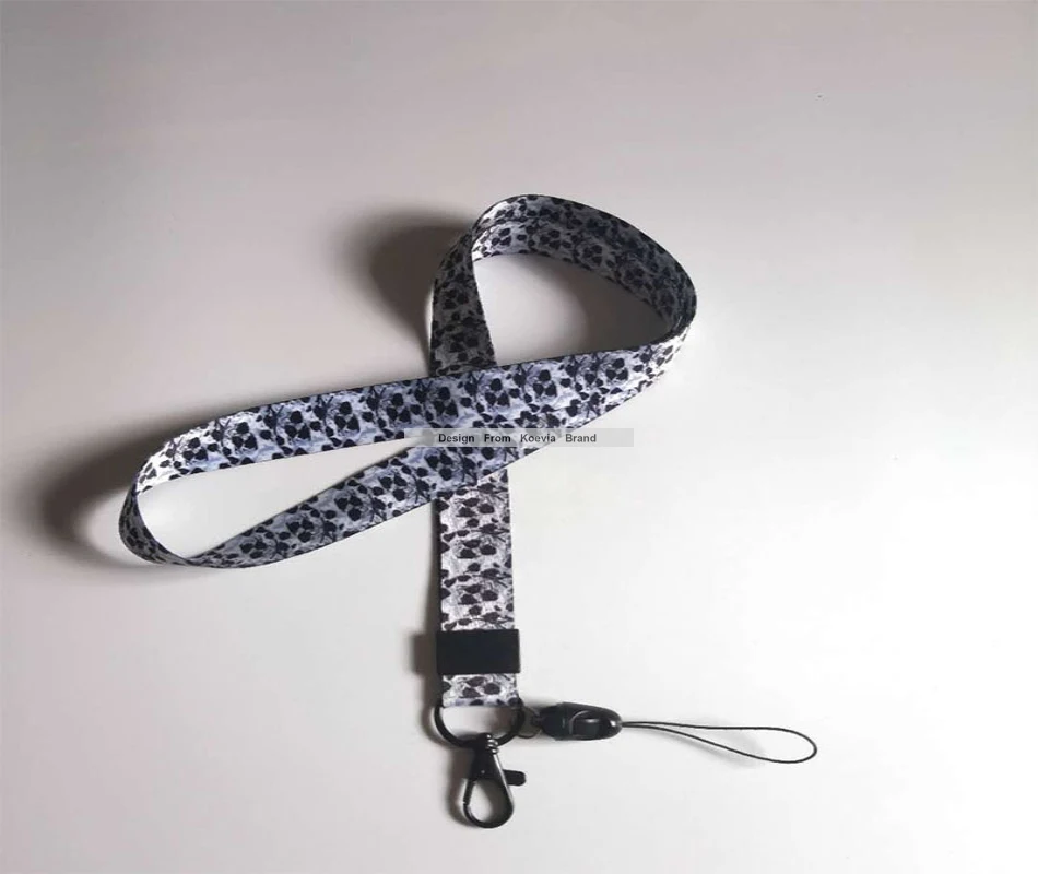 

High-grade polyester custom logo leopard print lanyard with Card Holder Identification Card Neck Strap With Badge Bus ID Holders