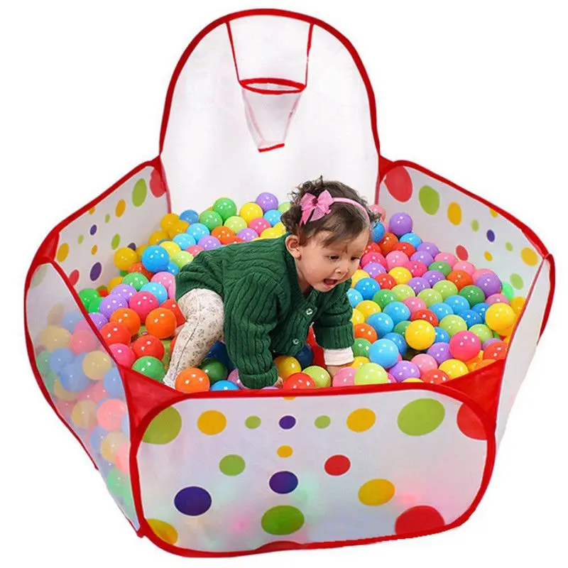 Портативный детский мяч Яма бассейн с игровой корзиной палатки коврики для ребенка в помещении и игрушка для игр на открытом воздухе палатки 90*90*30 см