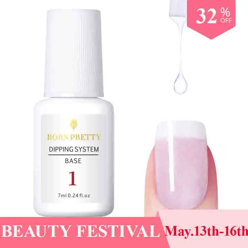 

BORN PRETTY Dipping Art Powder Top Base Coat Activator kit Dip System No UV Light Needed Fast Dry Powder Nails Starter Kit