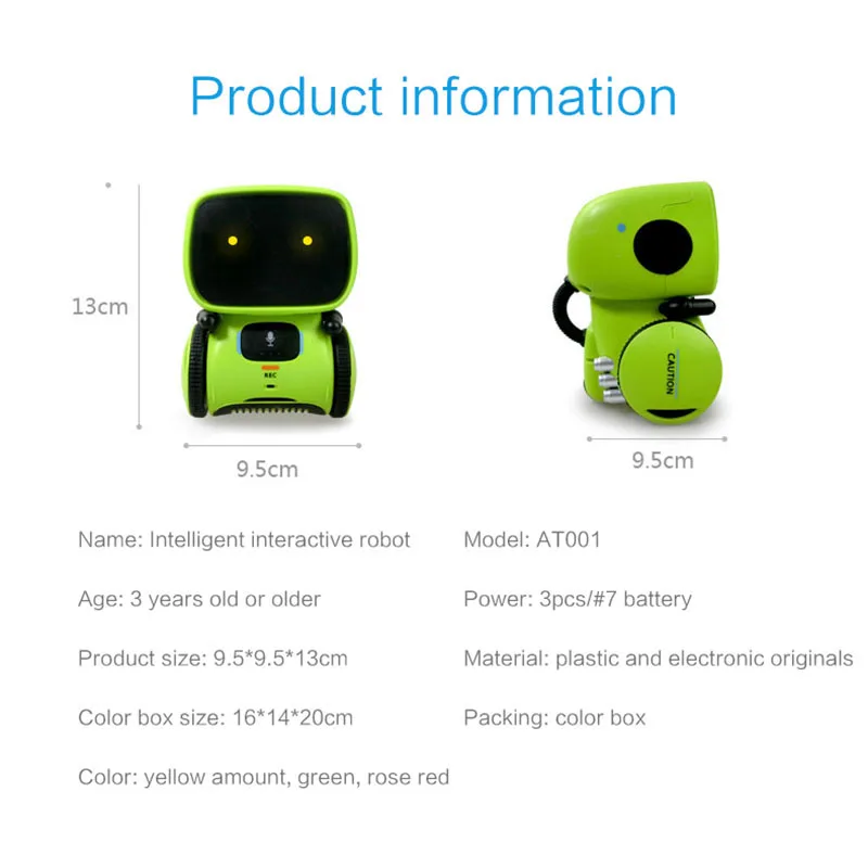 2019 New Type Interactive Robot Cute Toy Smart Robotic Robots for Kids Dance Voice Command Touch Control Toys birthday Gifts