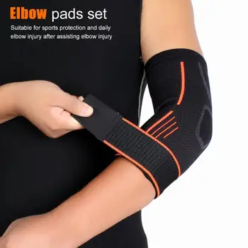 1 PCS Elastische Bandage Tennis Elleboog Ondersteuning Protector Basketbal Voetbal Volleybal Compressie Verstelbare Elleboog Pad Brace 1 PCS Elastische Bandage Tennis Elleboog Ondersteuning Protector Basketbal Voetbal Volleybal Compressie Verstelbare Elleboog Pad Brace