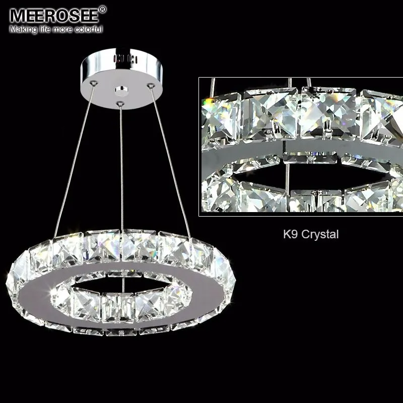 Светодиодный хрустальный подвесной светильник для прохода крыльца Прихожая лампа хрустальное кольцо люстры подвесной светильник ing гарантия