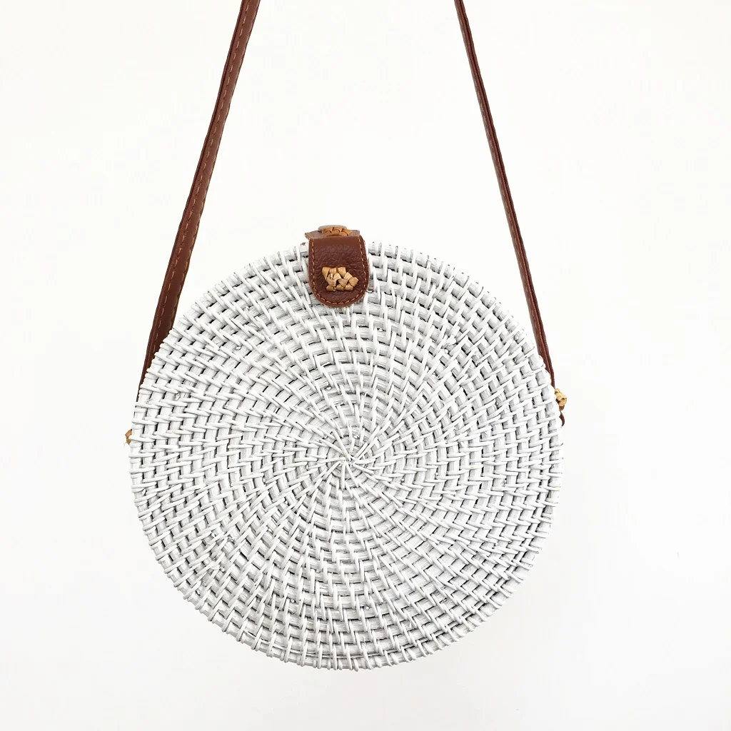 5 шт. оптом сумки из ротанга для Для женщин Соломенная пляжная сумка, сумка в руку, известный фирменный дизайн, Стиль дамы Бали дамские сумочки из бамбука