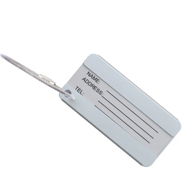 

ABDB-Travel Insurance Suitcase Bag Luggage Tag Metal Office Name Address ID Tag