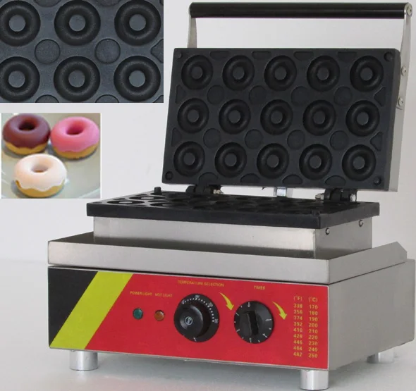 110v/220v electric 15 pieces commercial donut machine for salein