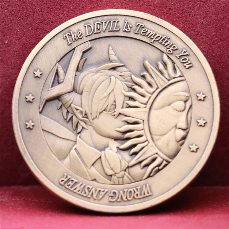 Angels And Demons Collect Coin Cosplay Accessories Badge Lucky Coin Decision Coin Tossing Funny Fancy Toy Christmas Gift
