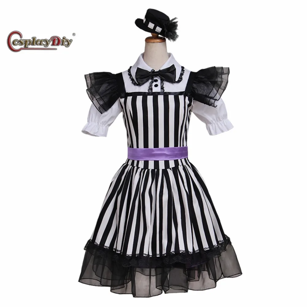 Cosplaydiy Momoiro Clover Black Dress Stage Performance Costume Adult Women Halloween Carnival Cosplay Clothes Custom Made J5 |