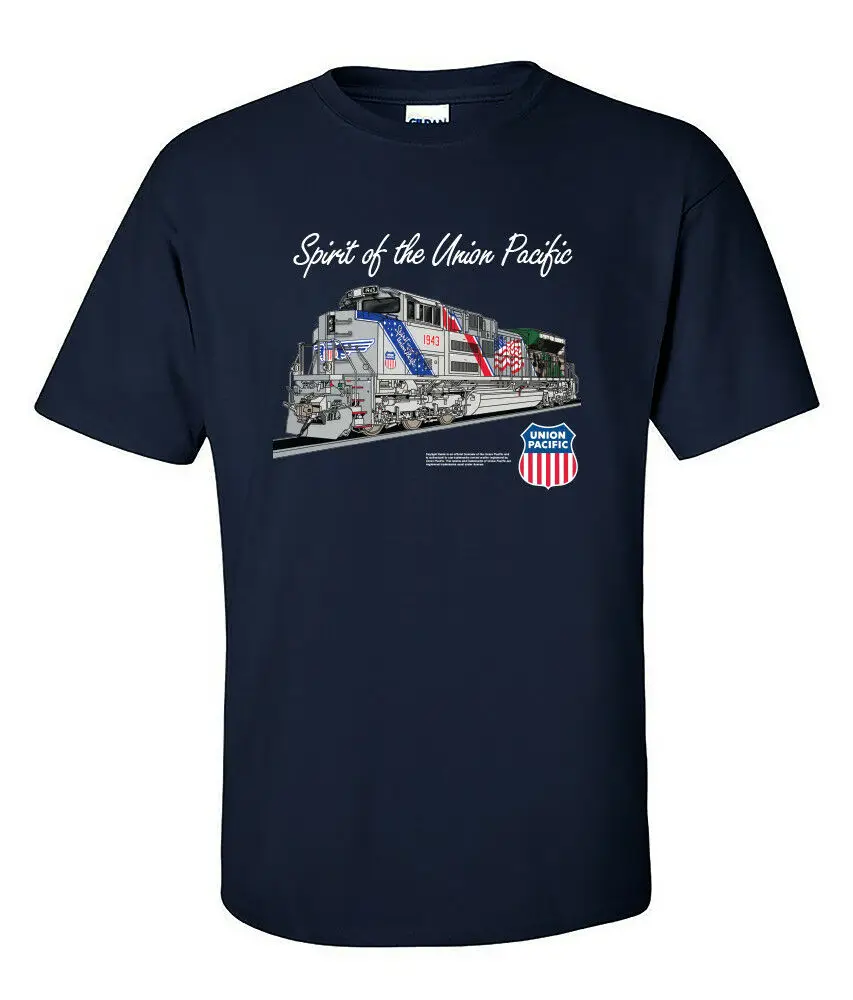 2019 забавная футболка с надписью The Spirit Of Union Pacific Railroad T-Shir железнодорожная
