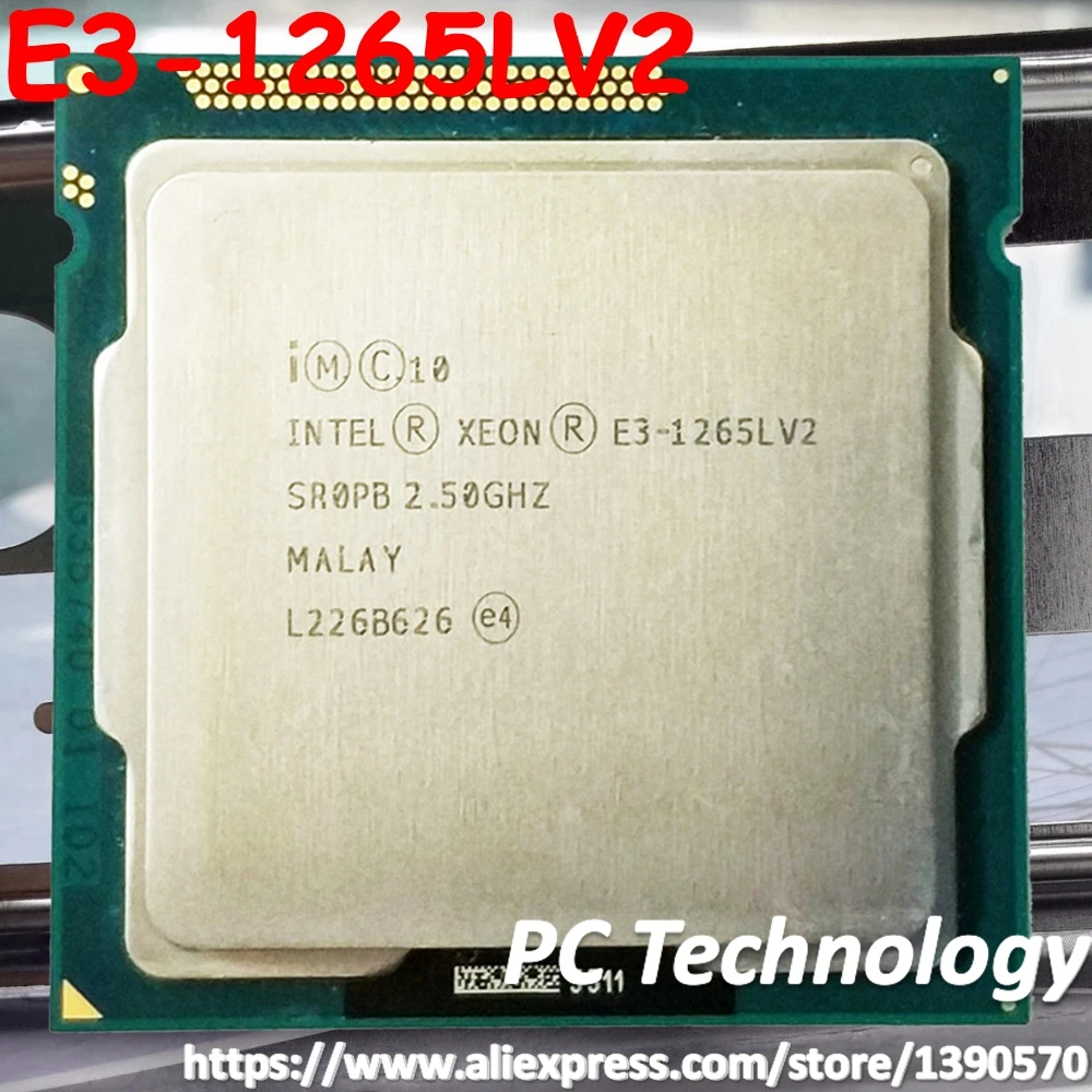 Оригинальный четырехъядерный процессор Intel XEON 2 5 ГГц 8 Мб E3 1265LV2 LGA1155 HD Graphics 2500 V2 с
