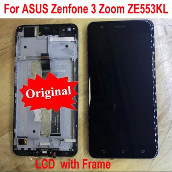 

Original Best Working Sensor LCD Display Touch Panel Screen Digitizer Assembly with Frame For Asus ZenFone 3 Zoom ZE553KL Z01HD