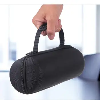 

JHD-Portable Zipper Protective Travel Storage Bag Case Anti-Shock Cover Pouch With Rubber Handle For Jbl Charge 3 Speaker